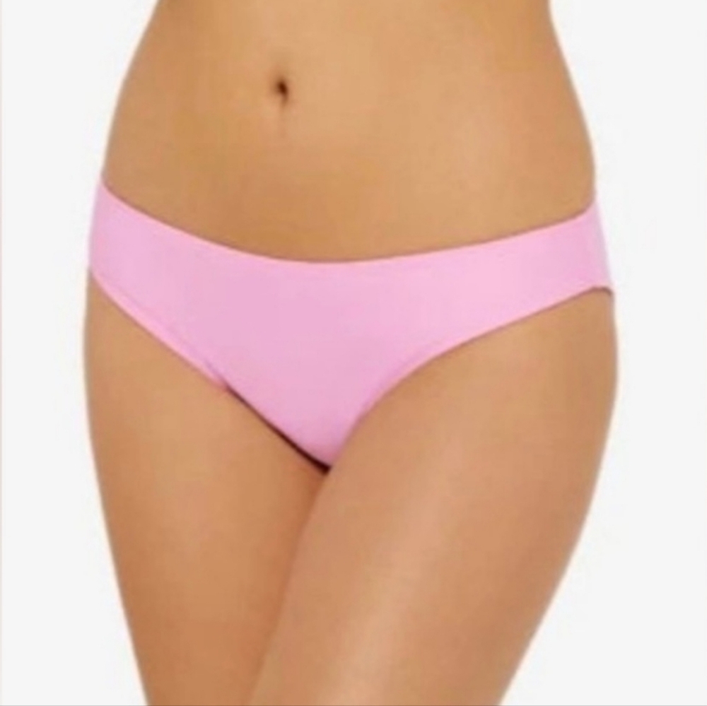 Hula Honey Pink Mid-Rise Bikini Bottoms